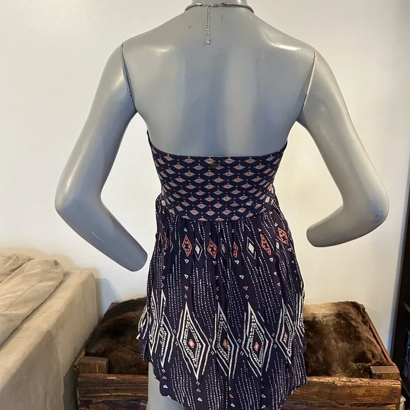 Gorgeous Roxy Navy Strapless Mini Sundress❤️M - Picture 7 of 10